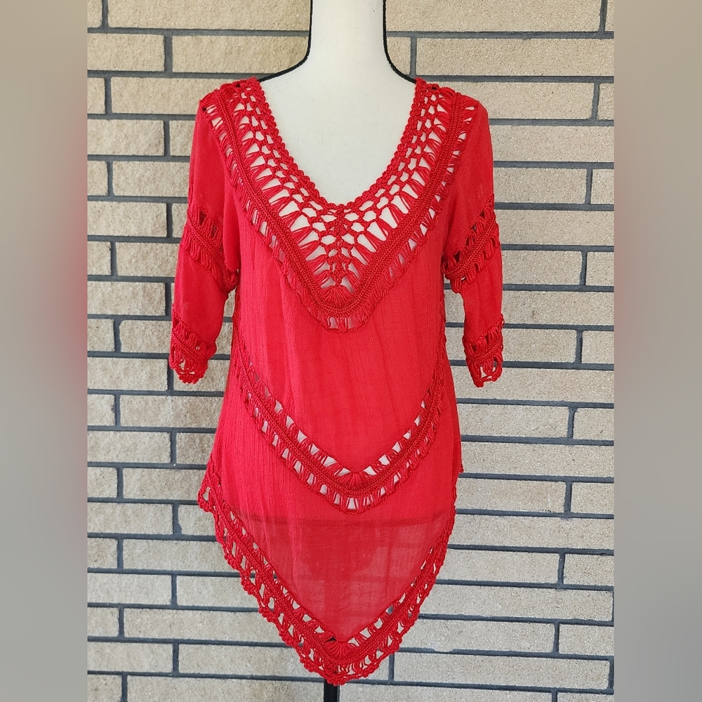Dreamers Assymetrical Bohemian Top Size Medium